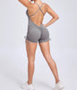 Trendy Hollow-Out Seamless Yoga One-Piece Jumpsuits Mssza