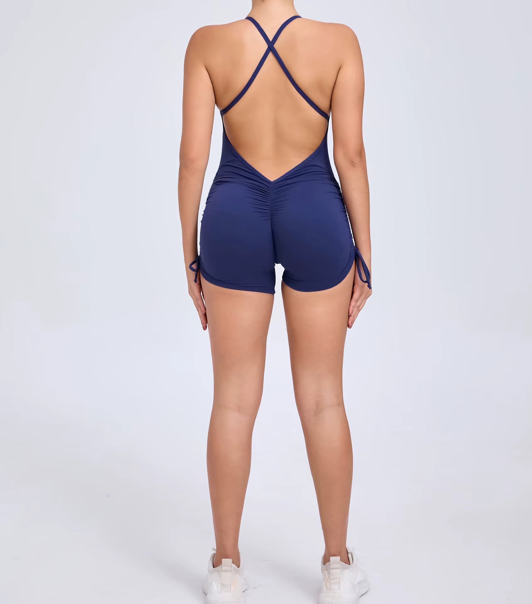 Trendy Hollow-Out Seamless Yoga One-Piece Jumpsuits Mssza