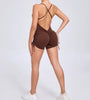 Trendy Hollow-Out Seamless Yoga One-Piece Jumpsuits Mssza