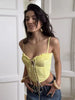 Trendy Hollow Out Short Strap Slim Backless Slim Sleeveless Tank Top Mssza