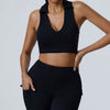 Trendy Impact Open Back Yoga Breathable Slim Fit Sports Bra Mssza