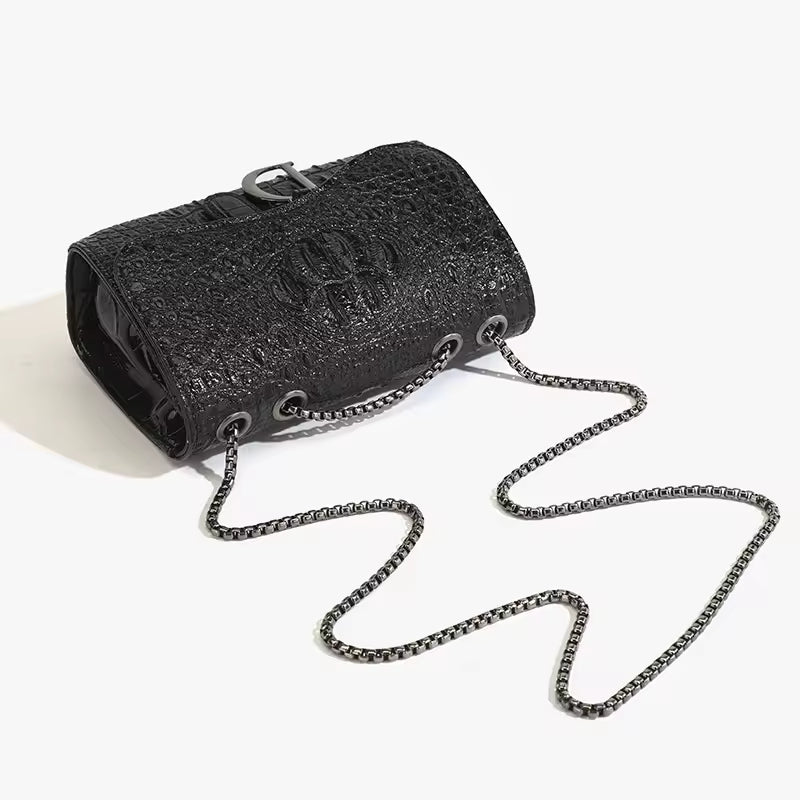 Trendy Interior Slot Pocket Small Square Single Shoulder Chain Bag Mssza