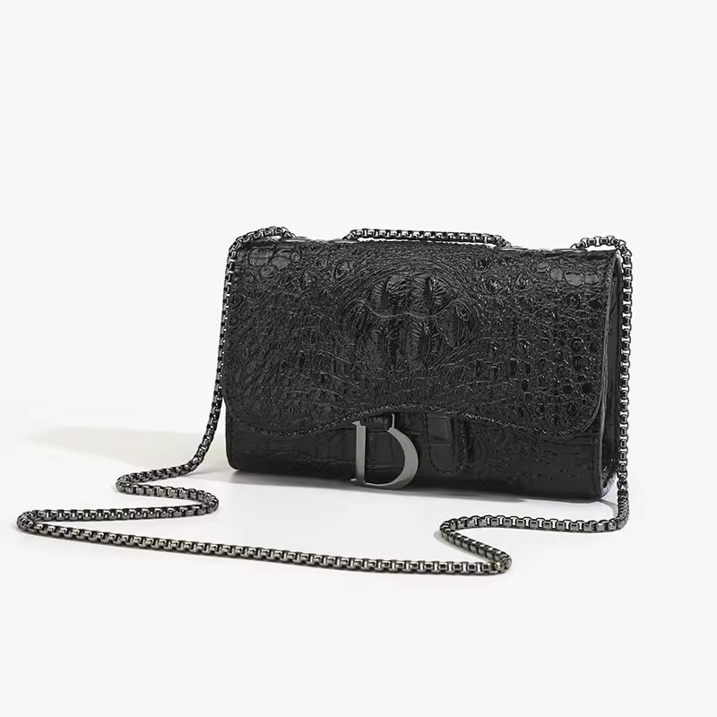 Trendy Interior Slot Pocket Small Square Single Shoulder Chain Bag Mssza