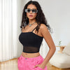 Trendy Knitted Breathable Adjustable Shoulder Strap Tanks Camisole Mssza
