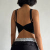 Trendy Knitted Breathable Back Knotted Sports Bras Mssza