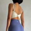 Trendy Knitted Breathable Back Knotted Sports Bras Mssza