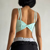Trendy Knitted Breathable Back Knotted Sports Bras Mssza