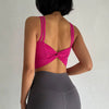 Trendy Knitted Breathable Back Knotted Sports Bras Mssza