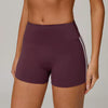 Trendy Knitted No Pocket Nylon High Waisted Shorts Mssza