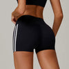 Trendy Knitted No Pocket Nylon High Waisted Shorts Mssza