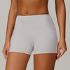 Trendy Knitted No Pocket Nylon High Waisted Shorts Mssza