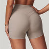 Trendy Knitted Quick-Dry Soften High Waisted Gym Shorts Mssza
