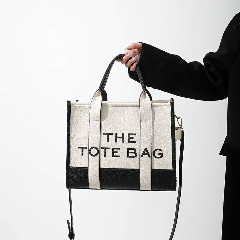 Trendy Leather Letters Designer Shoulder Messenger Tote Handbags Mssza