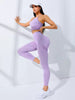 Trendy Leggings And Thin Shoulder Strap Stretch Sports Bra 2 Piece Set Yoga Set Mssza