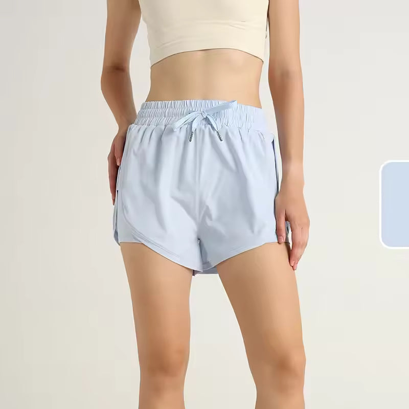 Trendy Lightweight Loose Athletic High Waist Quick Dry Breathable Yoga Shorts Mssza