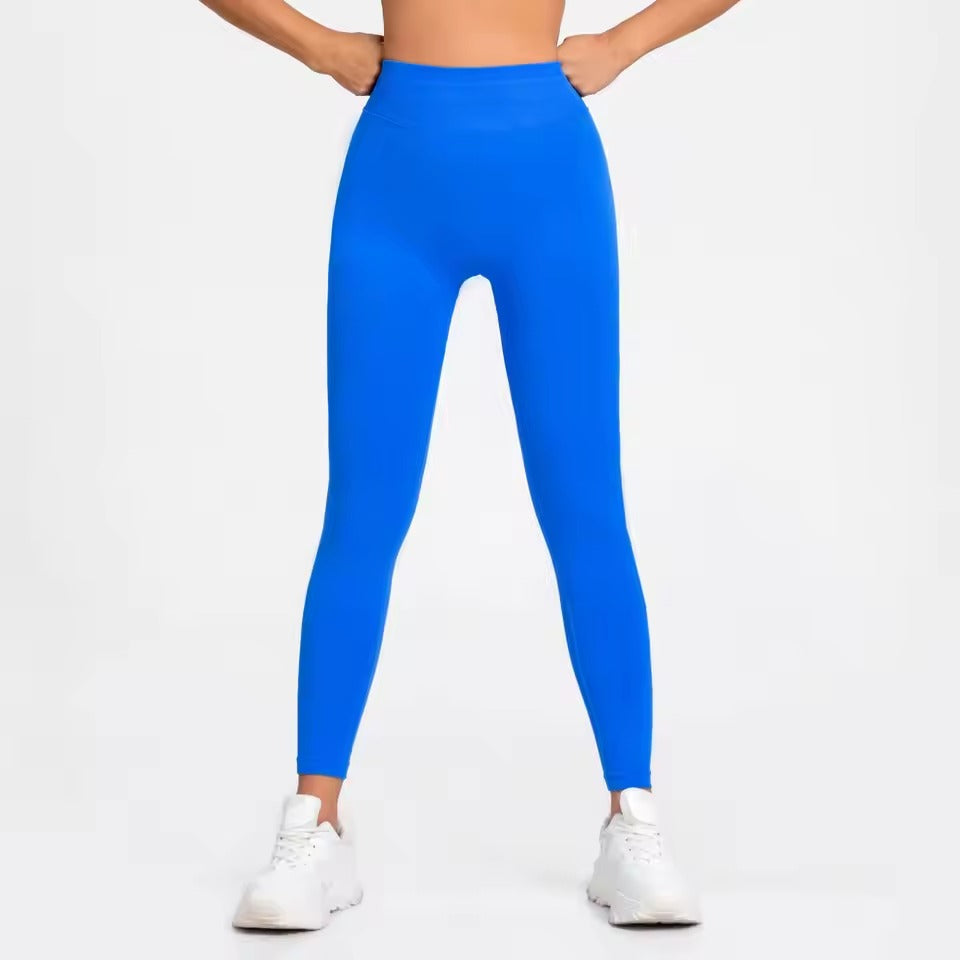 Trendy Low Ribbed Band Sports Yoga Impact Tights Leggings Mssza