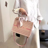 Trendy Luxury Large Capacity Classic Printed Canvas Tote Bag Mssza