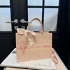 Trendy Luxury Large Capacity Classic Printed Canvas Tote Bag Mssza