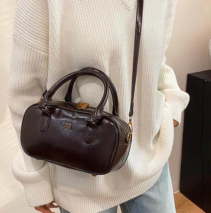 Trendy Luxury Retro All-match One Shoulder Work Small Messenger Bag Mssza