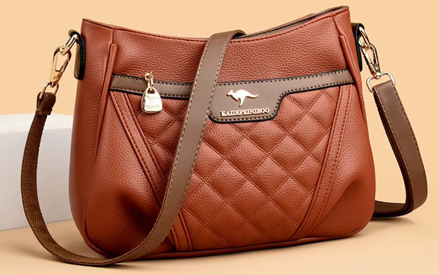 Trendy Multi Layer Soft Leather Leisure Wallet Luxury Goods Handbags Mssza