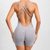 Trendy No Pocket Breathable Sleeveless Quick Dry Workout Jumpsuit Mssza