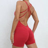 Trendy No Pocket Breathable Sleeveless Quick Dry Workout Jumpsuit Mssza