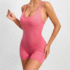 Trendy No Pocket Breathable Sleeveless Quick Dry Workout Jumpsuit Mssza