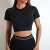Trendy Nylon Seamless Shockproof Sports Fitness Yoga Crop Bra Mssza