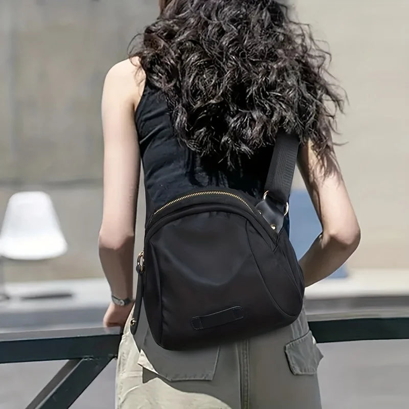Trendy Nylon Waterproof Lightweight Effortless Crossbody Bag Mssza