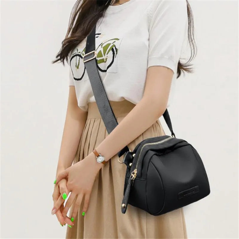 Trendy Nylon Waterproof Lightweight Effortless Crossbody Bag Mssza