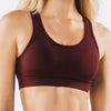 Trendy Padded Criss Cross Padded Backless Sports Crop Tops Mssza