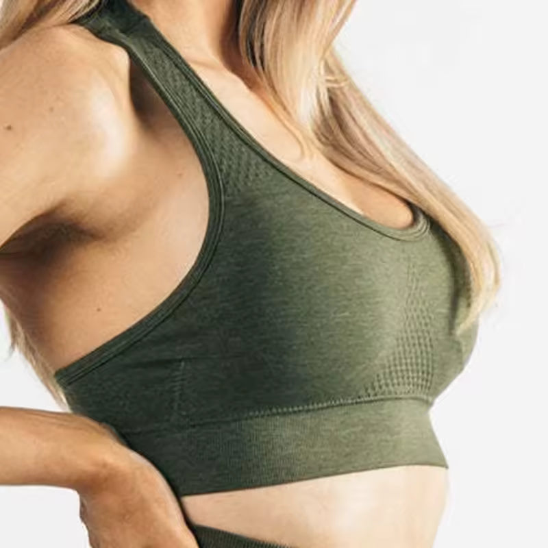 Trendy Padded Criss Cross Padded Backless Sports Crop Tops Mssza
