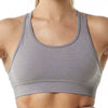 Trendy Padded Criss Cross Padded Backless Sports Crop Tops Mssza