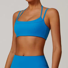 Trendy Polyester High Elasticity Yoga Quick-Dry Breathable Sports Bra Mssza