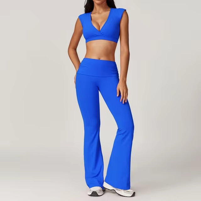 Trendy Push up Sports Gym Clothing Tracksuit 2 Piece Set Mssza