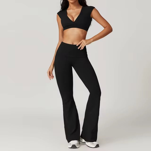 Trendy Push up Sports Gym Clothing Tracksuit 2 Piece Set Mssza