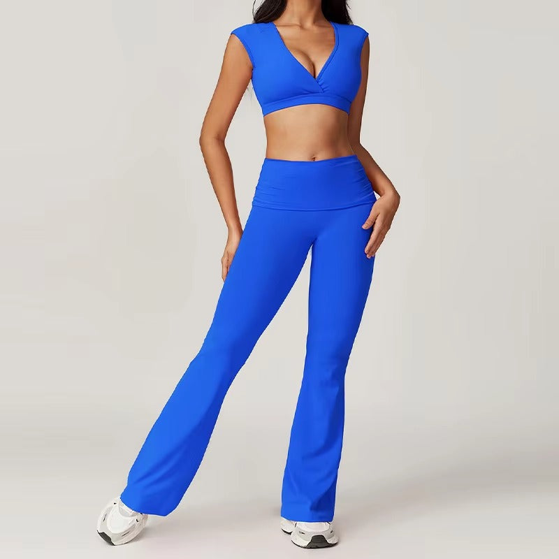 Trendy Push up Sports Gym Clothing Tracksuit 2 Piece Set Mssza