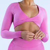 Trendy Quick Dry Breathable Long Sleeve Yoga Sport Top Mssza