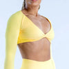 Trendy Quick Dry Breathable Long Sleeve Yoga Sport Top Mssza