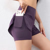 Trendy Quick-Drying Layer Elastic Waist With Pockets Sports Shorts Mssza