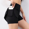 Trendy Quick-Drying Layer Elastic Waist With Pockets Sports Shorts Mssza