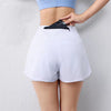 Trendy Quick-Drying Layer Elastic Waist With Pockets Sports Shorts Mssza