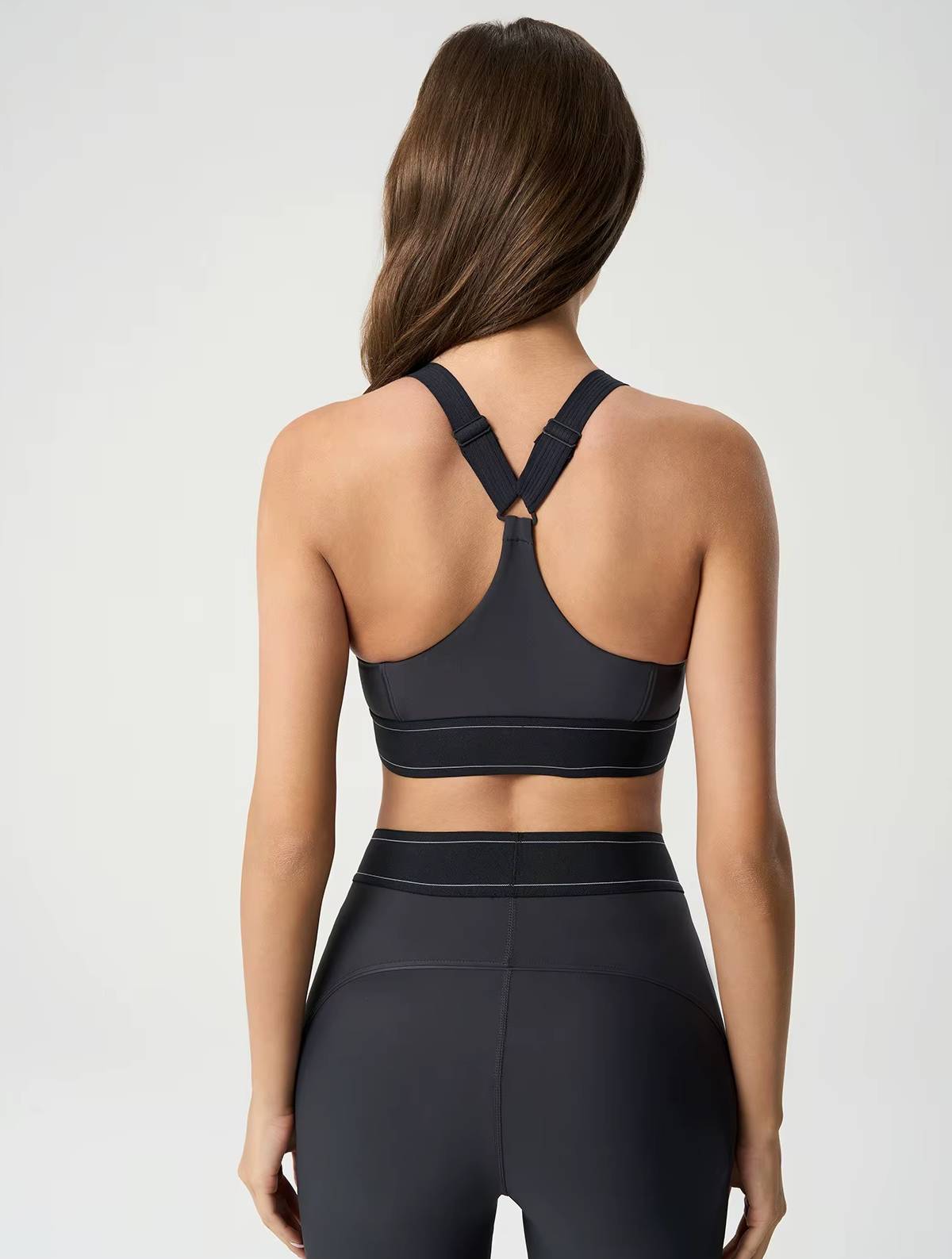 Trendy Removable Cups Medium Impact Adjustable Straps Sports Bras Mssza