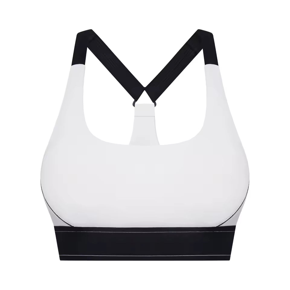 Trendy Removable Cups Medium Impact Adjustable Straps Sports Bras Mssza