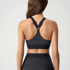 Trendy Removable Cups Medium Impact Adjustable Straps Sports Bras Mssza