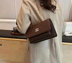 Trendy Rhombus Pattern Chain Strap High Stylish Messenger Durable Bag Mssza