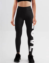 Trendy Seamless Letter Printed Ankle-Length Yoga Leggings Mssza