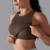Trendy Seamless Shockproof Vest High Elastic Sports Bra Mssza