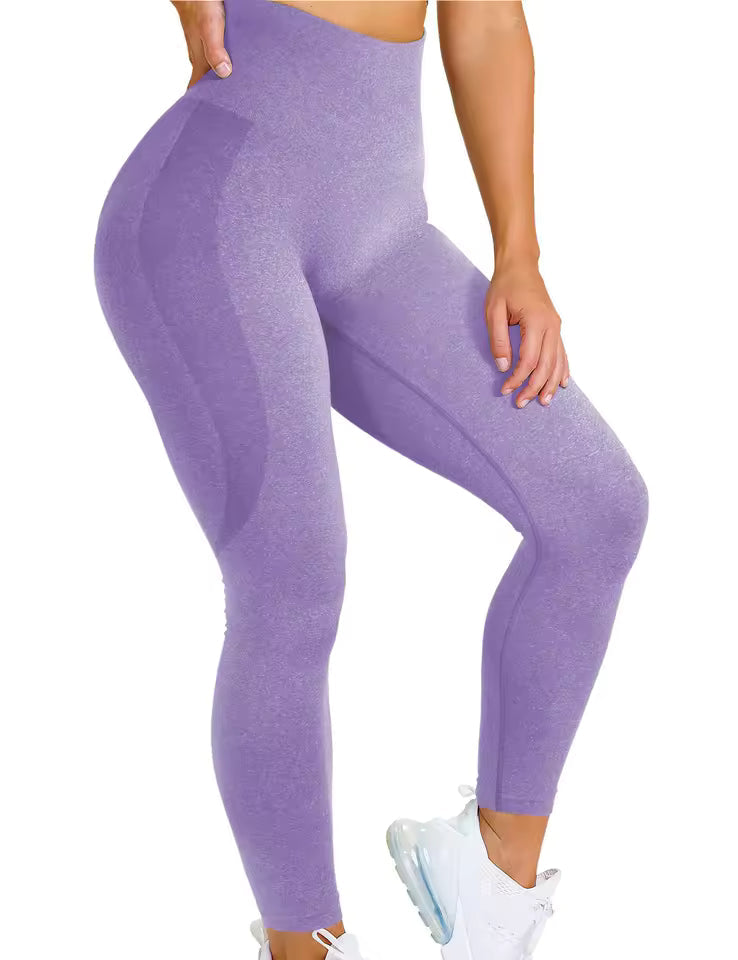 Trendy Seamless Tummy Control Gym High Waisted Sports Leggings Mssza