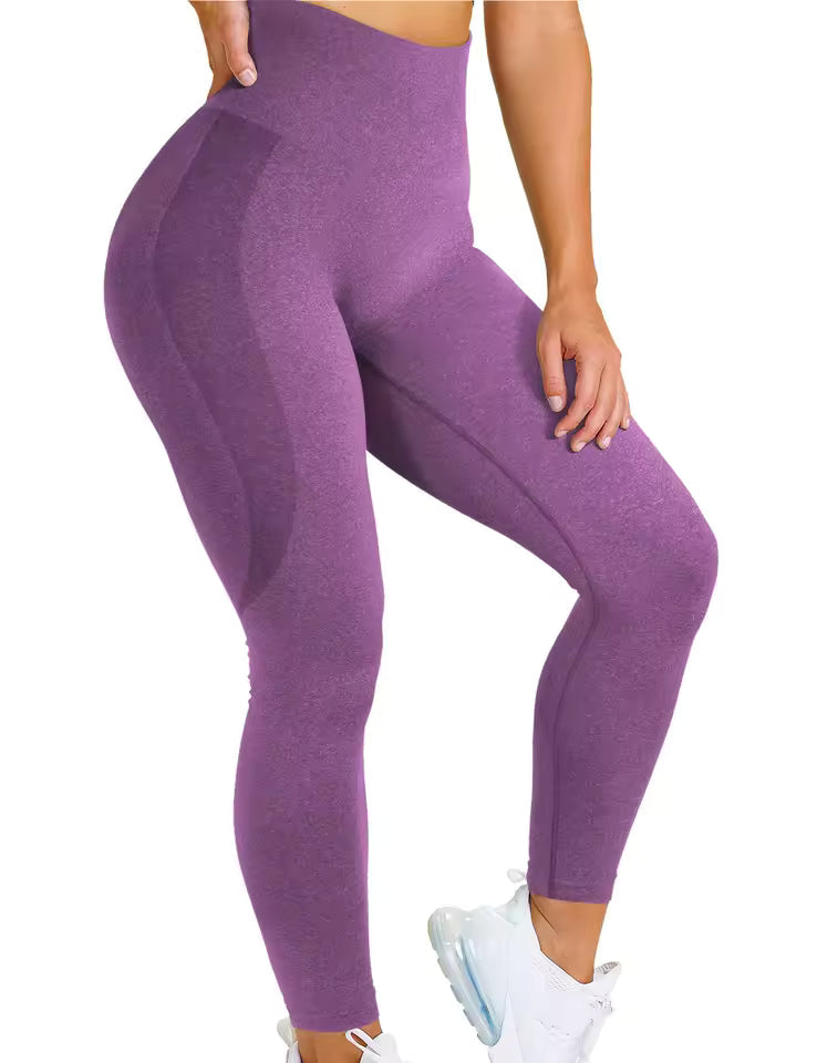 Trendy Seamless Tummy Control Gym High Waisted Sports Leggings Mssza